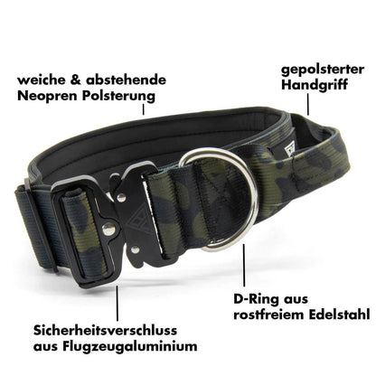 BULLSLAND DOGWEAR - Halsband mit Griff - Camo