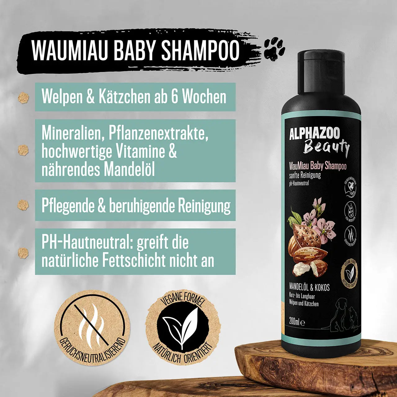 ALPHAZOO - Wau Miau Baby Shampoo